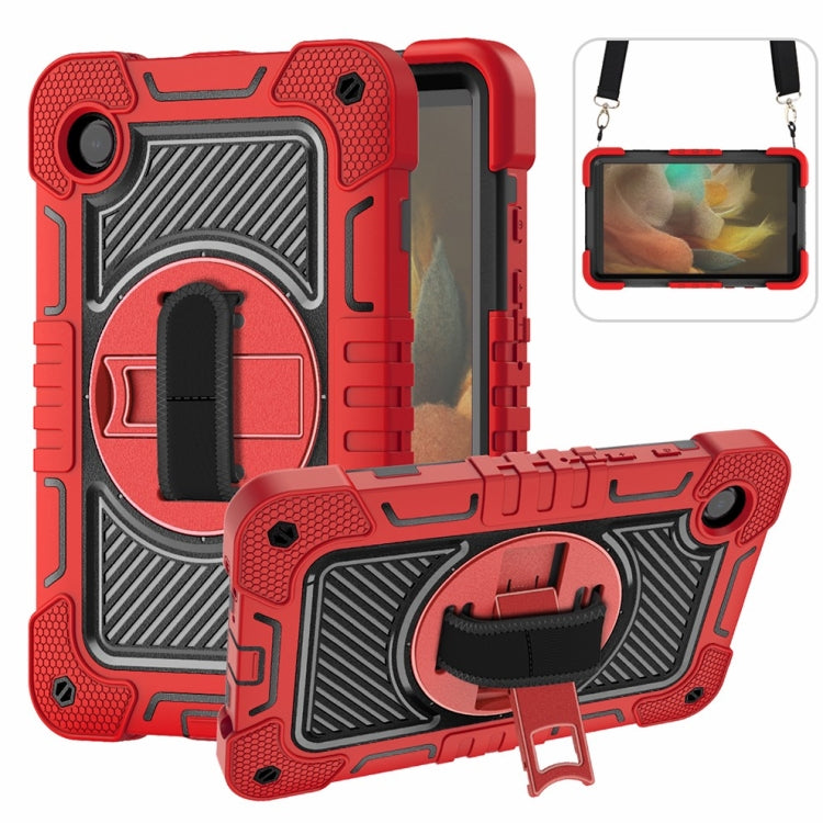 360 Degree Rotation PC Contrast Silicone Tablet Case, For Samsung Galaxy Tab A11+, For Samsung Galaxy Tab A11, For Samsung Galaxy Tab A9+, For Samsung Galaxy Tab A9