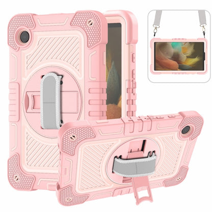 360 Degree Rotation PC Contrast Silicone Tablet Case, For Samsung Galaxy Tab A11+, For Samsung Galaxy Tab A11, For Samsung Galaxy Tab A9+, For Samsung Galaxy Tab A9