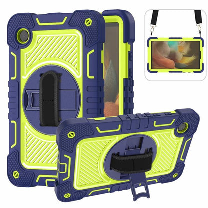 360 Degree Rotation PC Contrast Silicone Tablet Case, For Samsung Galaxy Tab A11+, For Samsung Galaxy Tab A11, For Samsung Galaxy Tab A9+, For Samsung Galaxy Tab A9