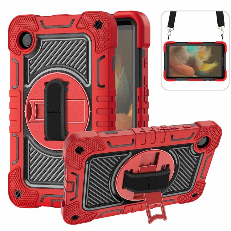 360 Degree Rotation PC Contrast Silicone Tablet Case, For Samsung Galaxy Tab A11+, For Samsung Galaxy Tab A11, For Samsung Galaxy Tab A9+, For Samsung Galaxy Tab A9