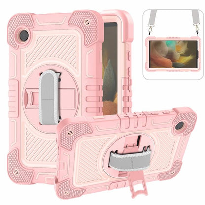 360 Degree Rotation PC Contrast Silicone Tablet Case, For Samsung Galaxy Tab A11+, For Samsung Galaxy Tab A11, For Samsung Galaxy Tab A9+, For Samsung Galaxy Tab A9