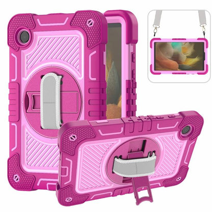 360 Degree Rotation PC Contrast Silicone Tablet Case, For Samsung Galaxy Tab A11+, For Samsung Galaxy Tab A11, For Samsung Galaxy Tab A9+, For Samsung Galaxy Tab A9