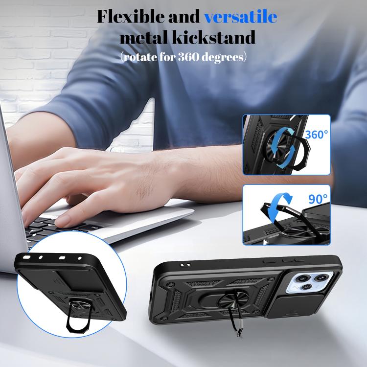 Sliding Camera Cover Design TPU+PC Phone Case, For OPPO Reno15 F 5G / Reno 15c 5G Global, For OPPO A6x 4G Global, For OPPO A6x 5G Global