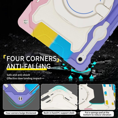Armor Portable Rotating Ring Holder Silicone Tablet Case, For Samsung Galaxy Tab S10 FE+, For Samsung Galaxy Tab S10+ / S9+ / S9 FE+, For Samsung Galaxy Tab S9 Ultra, For Samsung Galaxy Tab S8 Ultra