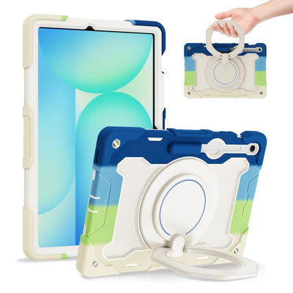 Armor Portable Rotating Ring Holder Silicone Tablet Case, For Samsung Galaxy Tab S10 FE+, For Samsung Galaxy Tab S10+ / S9+ / S9 FE+, For Samsung Galaxy Tab S9 Ultra, For Samsung Galaxy Tab S8 Ultra