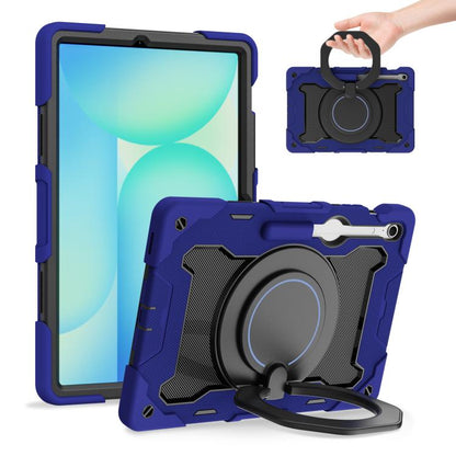 Armor Portable Rotating Ring Holder Silicone Tablet Case, For Samsung Galaxy Tab S10 FE+, For Samsung Galaxy Tab S10+ / S9+ / S9 FE+, For Samsung Galaxy Tab S9 Ultra, For Samsung Galaxy Tab S8 Ultra