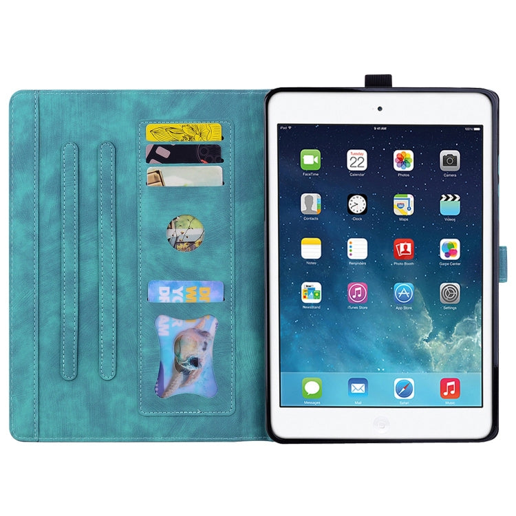 Cartoon Sakura Cat Embossed Smart Leather Tablet Case, For iPad Pro 9.7 / 9.7 2018 / 2017