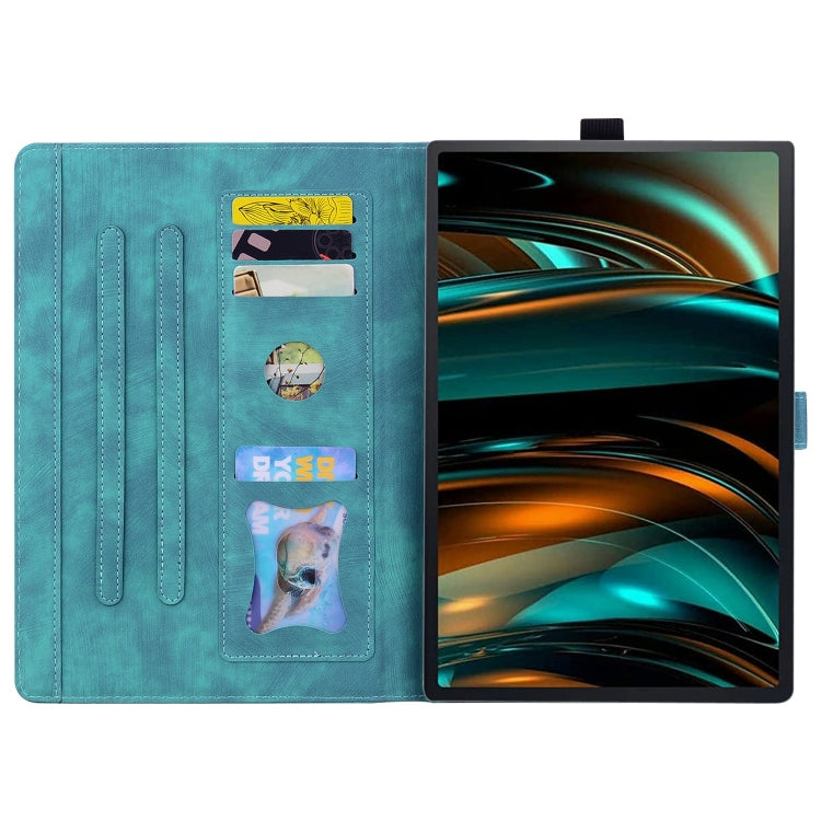 Cartoon Sakura Cat Embossed Leather Tablet Case, For Samsung Galaxy Tab A11+ / A9+, For Samsung Galaxy Tab A11 / A9, For Samsung Galaxy Tab S10 Ultra /S11 Ultra, For Samsung Galaxy Tab S10 FE+