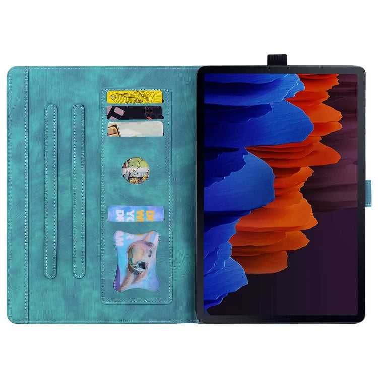 Cartoon Sakura Cat Embossed Leather Tablet Case, For Galaxy Tab S12 Utra / S11 Ultra / S10 Ultra, For Galaxy Tab A11+ / A9+, For Galaxy Tab A11 / A9, For Galaxy Tab S10 FE+