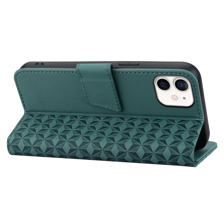 Business Diamond Buckle Leather Phone Case with Lanyard, For iPhone 13 mini, For iPhone 12 / 12 Pro, For iPhone 12 Pro Max, For iPhone 12 mini