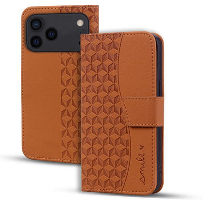 Diamond Buckle Leather Phone Case with Lanyard, For iPhone 17e / 16e, For iPhone 17 Pro Max, For iPhone 17 Pro, For iPhone 17