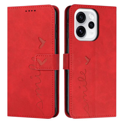 Skin Feel Heart Embossed Leather Phone Case with Long Lanyard, For OPPO A6x 5G / A6 5G, For OPPO Reno15 Pro 5G Global, For OPPO Reno15 5G Global, For OPPO Reno14 Global / Reno14 F 5G