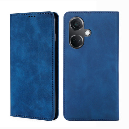 Skin Feel Magnetic Leather Phone Case, For OnePlus Ace 2 Pro, For OnePlus Nord CE3 5G
