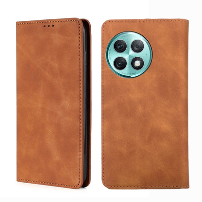 Skin Feel Magnetic Leather Phone Case, For OnePlus Ace 2 Pro, For OnePlus Nord CE3 5G