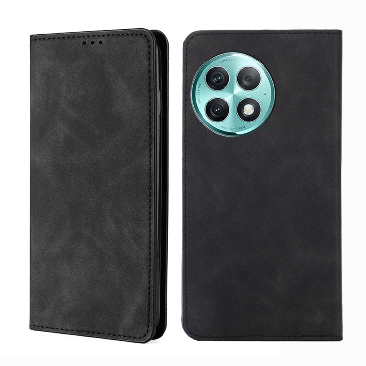 Skin Feel Magnetic Leather Phone Case, For OnePlus Ace 2 Pro, For OnePlus Nord CE3 5G