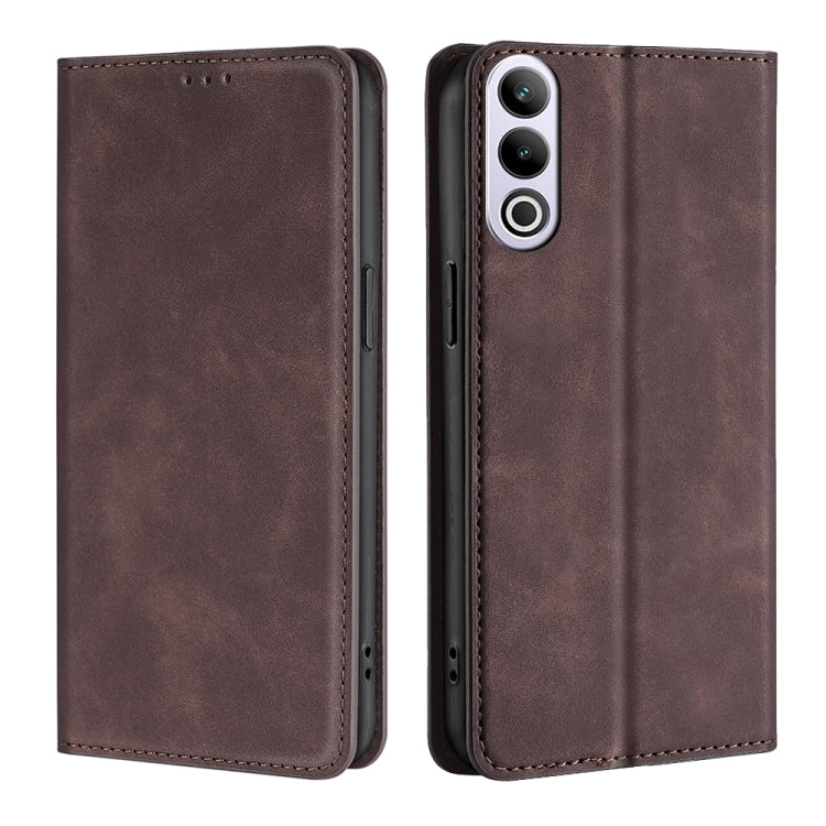 Skin Feel Magnetic Leather Phone Case, For OnePlus Ace 3 Pro 5G, For OnePlus Nord CE 4 Lite 5G, For OnePlus Ace 3V 5G, For OnePlus Nord CE4