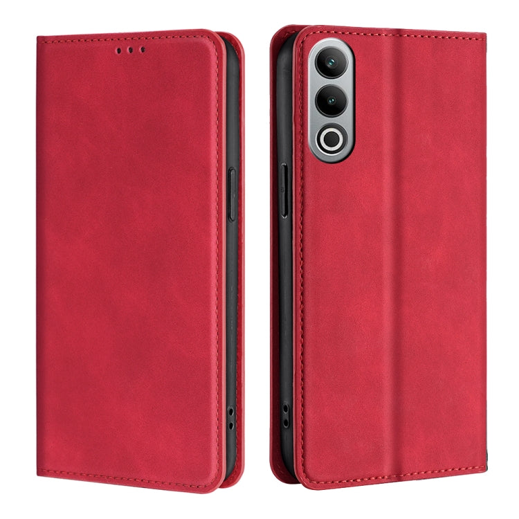 Skin Feel Magnetic Leather Phone Case, For OnePlus Ace 3 Pro 5G, For OnePlus Nord CE 4 Lite 5G, For OnePlus Ace 3V 5G, For OnePlus Nord CE4
