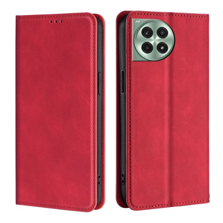 Skin Feel Magnetic Leather Phone Case, For OnePlus Ace 3 Pro 5G, For OnePlus Nord CE 4 Lite 5G, For OnePlus Ace 3V 5G, For OnePlus Nord CE4