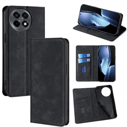 Skin Feel Magnetic Leather Phone Case, For OnePlus 15T 5G, For OnePlus Turbo 6 / 6V, For OnePlus Ace 5 Ultra / Nord 5, For OnePlus Ace 5 / 5 Pro