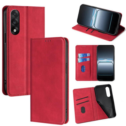 Skin Feel Magnetic Leather Phone Case, For OnePlus 15T 5G, For OnePlus Turbo 6 / 6V, For OnePlus Ace 5 Ultra / Nord 5, For OnePlus Ace 5 / 5 Pro