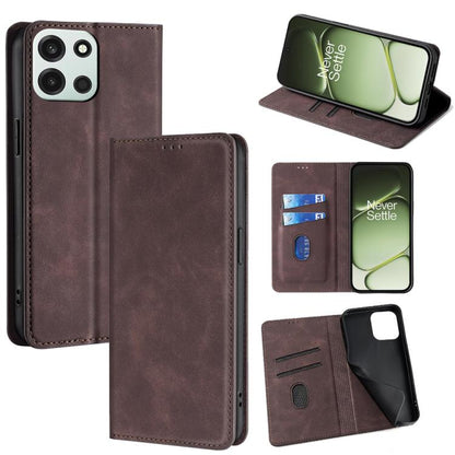 Skin Feel Magnetic Leather Phone Case, For OnePlus 15T 5G, For OnePlus Turbo 6 / 6V, For OnePlus Ace 5 Ultra / Nord 5, For OnePlus Ace 5 / 5 Pro