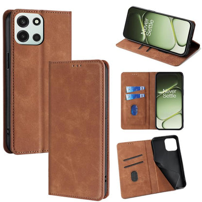 Skin Feel Magnetic Leather Phone Case, For OnePlus 15T 5G, For OnePlus Turbo 6 / 6V, For OnePlus Ace 5 Ultra / Nord 5, For OnePlus Ace 5 / 5 Pro