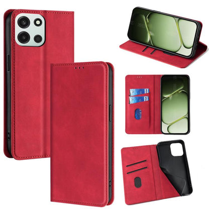 Skin Feel Magnetic Leather Phone Case, For OnePlus 15T 5G, For OnePlus Turbo 6 / 6V, For OnePlus Ace 5 Ultra / Nord 5, For OnePlus Ace 5 / 5 Pro
