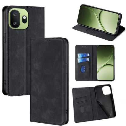 Skin Feel Magnetic Leather Phone Case, For OnePlus 15T 5G, For OnePlus Turbo 6 / 6V, For OnePlus Ace 5 Ultra / Nord 5, For OnePlus Ace 5 / 5 Pro