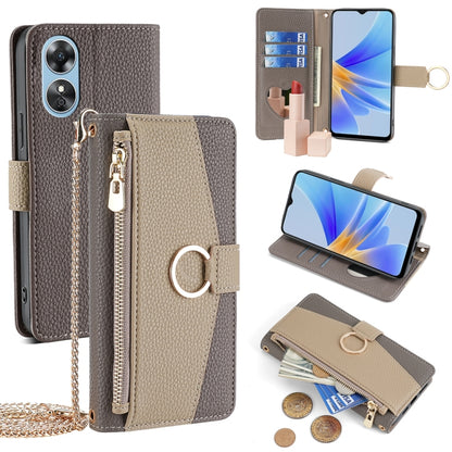 Crossbody Litchi Texture Leather Phone Case, For OPPO A17, For OPPO Reno7 A JP Version, For OPPO A57 4G 2022, For OPPO Reno8 Pro+ 5G