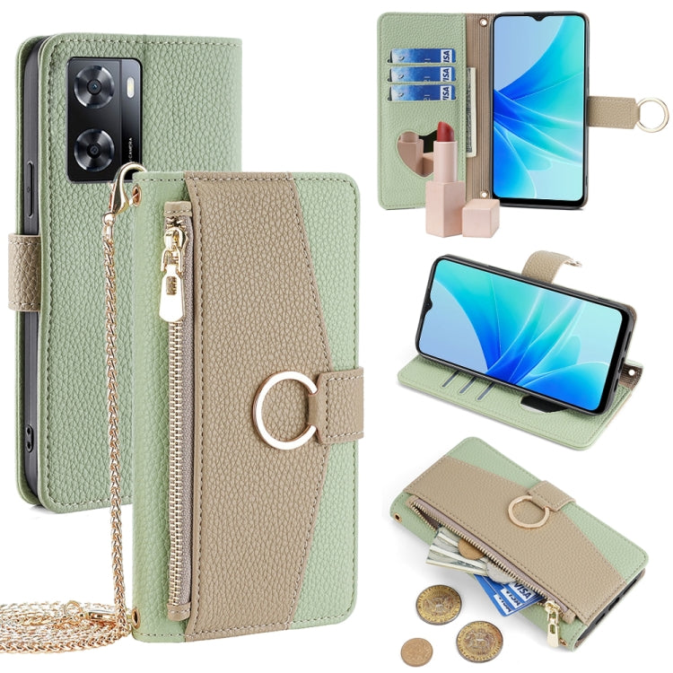 Crossbody Litchi Texture Leather Phone Case, For OPPO A17, For OPPO Reno7 A JP Version, For OPPO A57 4G 2022, For OPPO Reno8 Pro+ 5G