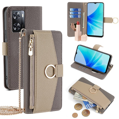 Crossbody Litchi Texture Leather Phone Case, For OPPO A17, For OPPO Reno7 A JP Version, For OPPO A57 4G 2022, For OPPO Reno8 Pro+ 5G