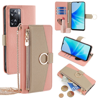Crossbody Litchi Texture Leather Phone Case, For OPPO A17, For OPPO Reno7 A JP Version, For OPPO A57 4G 2022, For OPPO Reno8 Pro+ 5G