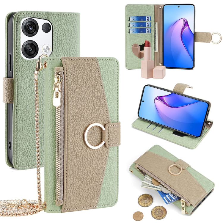Crossbody Litchi Texture Leather Phone Case, For OPPO A17, For OPPO Reno7 A JP Version, For OPPO A57 4G 2022, For OPPO Reno8 Pro+ 5G