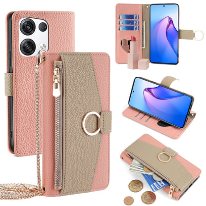 Crossbody Litchi Texture Leather Phone Case, For OPPO A17, For OPPO Reno7 A JP Version, For OPPO A57 4G 2022, For OPPO Reno8 Pro+ 5G