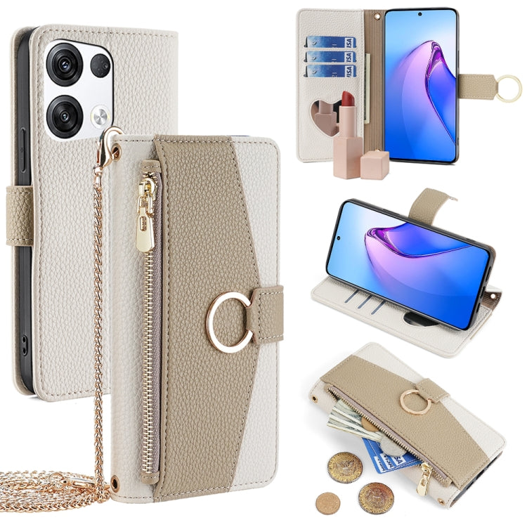 Crossbody Litchi Texture Leather Phone Case, For OPPO A17, For OPPO Reno7 A JP Version, For OPPO A57 4G 2022, For OPPO Reno8 Pro+ 5G
