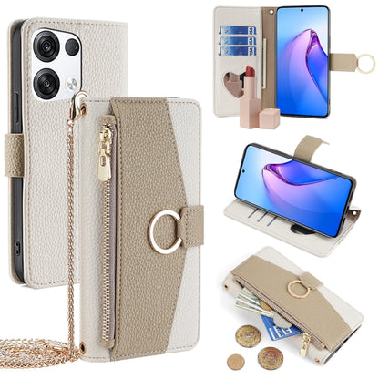 Crossbody Litchi Texture Leather Phone Case, For OPPO A17, For OPPO Reno7 A JP Version, For OPPO A57 4G 2022, For OPPO Reno8 Pro+ 5G