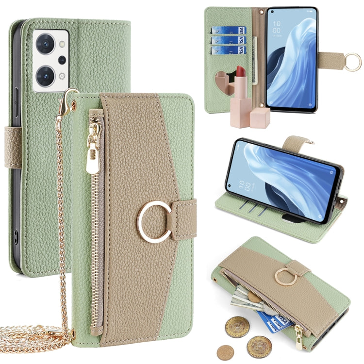 Crossbody Litchi Texture Leather Phone Case, For OPPO A17, For OPPO Reno7 A JP Version, For OPPO A57 4G 2022, For OPPO Reno8 Pro+ 5G