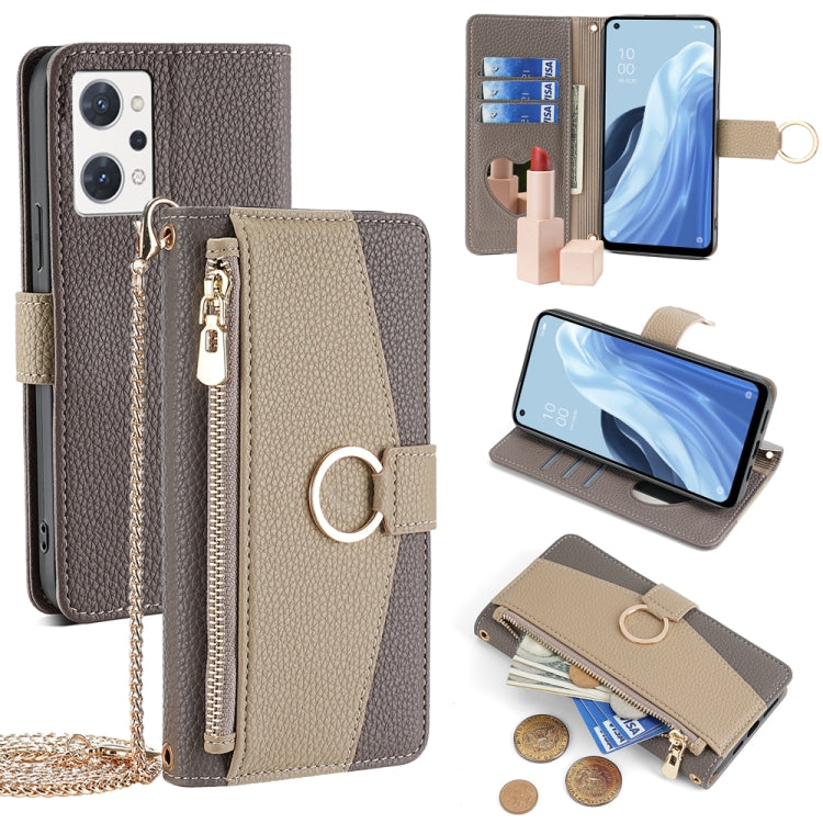 Crossbody Litchi Texture Leather Phone Case, For OPPO A17, For OPPO Reno7 A JP Version, For OPPO A57 4G 2022, For OPPO Reno8 Pro+ 5G