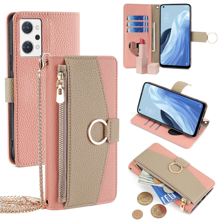 Crossbody Litchi Texture Leather Phone Case, For OPPO A17, For OPPO Reno7 A JP Version, For OPPO A57 4G 2022, For OPPO Reno8 Pro+ 5G