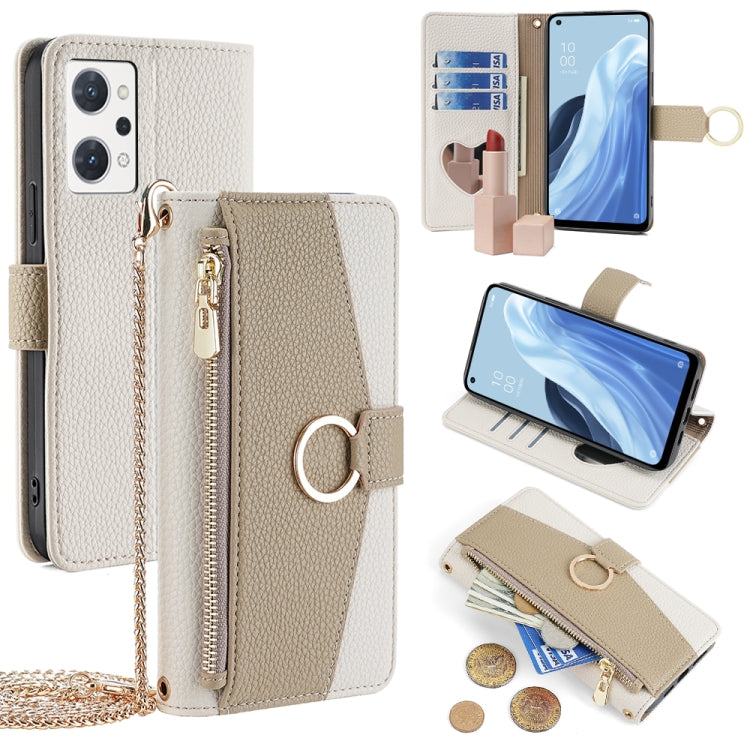 Crossbody Litchi Texture Leather Phone Case, For OPPO A17, For OPPO Reno7 A JP Version, For OPPO A57 4G 2022, For OPPO Reno8 Pro+ 5G