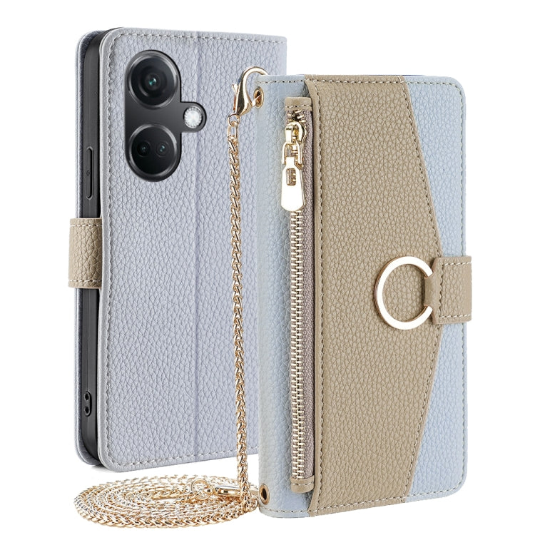 Crossbody Litchi Texture Leather Phone Case, For OnePlus Nord CE3 5G