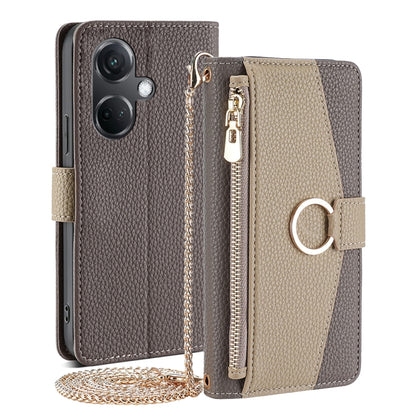 Crossbody Litchi Texture Leather Phone Case, For OnePlus Nord CE3 5G