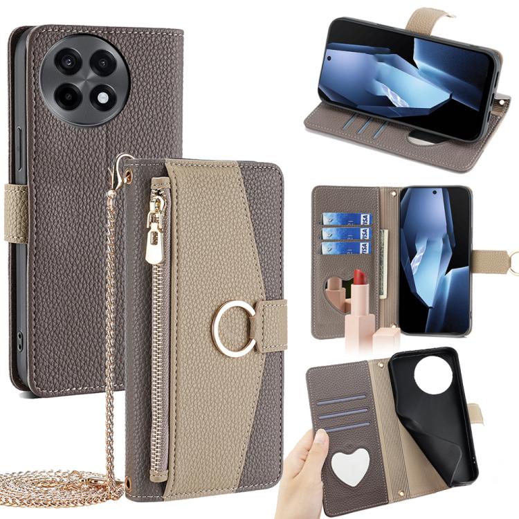 Crossbody Litchi Texture Leather Phone Case, For OnePlus Ace 5 Ultra / Nord 5, For OnePlus Ace 5 Racing / Nord CE5, For OnePlus Ace 5 / Ace 5 Pro, For OnePlus Ace 3 Pro 5G