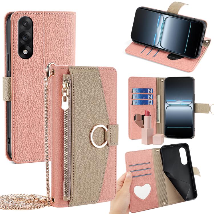 Crossbody Litchi Texture Leather Phone Case, For OnePlus Ace 5 Ultra / Nord 5, For OnePlus Ace 5 Racing / Nord CE5, For OnePlus Ace 5 / Ace 5 Pro, For OnePlus Ace 3 Pro 5G