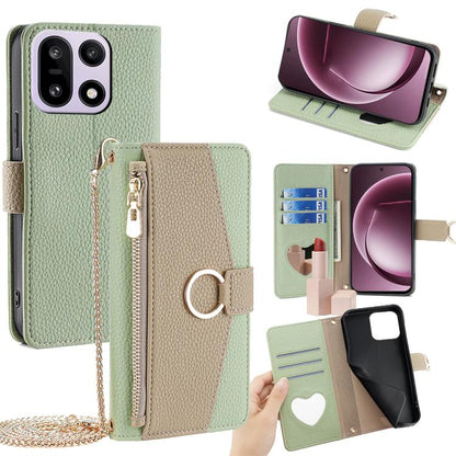 Crossbody Litchi Texture Leather Phone Case, For OnePlus 15T 5G, For OnePlus Turbo 6 / 6V, For OnePlus Ace 6, For OnePlus 15
