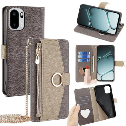 Crossbody Litchi Texture Leather Phone Case, For OnePlus 15T 5G, For OnePlus Turbo 6 / 6V, For OnePlus Ace 6, For OnePlus 15