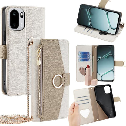 Crossbody Litchi Texture Leather Phone Case, For OnePlus 15T 5G, For OnePlus Turbo 6 / 6V, For OnePlus Ace 6, For OnePlus 15
