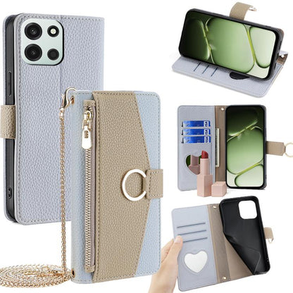 Crossbody Litchi Texture Leather Phone Case, For OnePlus 15T 5G, For OnePlus Turbo 6 / 6V, For OnePlus Ace 6, For OnePlus 15