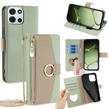 Crossbody Litchi Texture Leather Phone Case, For OnePlus 15T 5G, For OnePlus Turbo 6 / 6V, For OnePlus Ace 6, For OnePlus 15