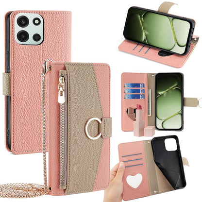 Crossbody Litchi Texture Leather Phone Case, For OnePlus 15T 5G, For OnePlus Turbo 6 / 6V, For OnePlus Ace 6, For OnePlus 15